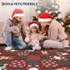 Christmas Runner Rug,Non-Slip Washable - Holiday Decor with Snowman Reindeer Santa - for Hallway Kitchen Entryway Bathroom Bedside,Multiple Sizes - 3 of 4