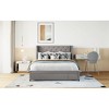 Queen Size Storage Bed with Wingback Headboard and Big Drawer - 4 of 4