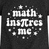 Girls' - Instant Message - Math Inspires Me Fitted Short Sleeve Graphic T-Shirt - 2 of 4