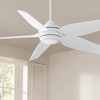 Casa Vieja 52" Del Diego Modern Indoor Outdoor Ceiling Fan 5 Blade LED Light Remote Control White Finish Bedroom Patio Living Room Decorative - 2 of 4