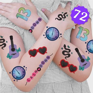 Big Dot of Happiness In My Party Era Temporary Tattoos for Kids and Adults, Girl Birthday Favors, Music Concert Fake Tattoos, Era Bachelorette Party - 1 of 4