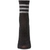 Memoi Women's Shimmery Sporty Stripe Crew Sock - 2 of 3
