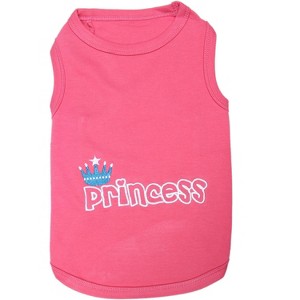 Parisian Pet 'Princess' Playful Dog Shirt – Comfortable Small Dog Shirt for Dogs & Cats, Pink - 1 of 4