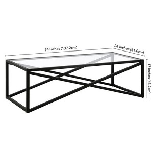 54" Black Bronze Coffee Table - Henn&Hart - 1 of 4