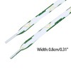 INSPIRE CHIC Flat Irregular Color Blocks Colored Striped Shoelaces for Sneakers Sports Shoes Boots 2 Pairs - 3 of 4