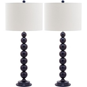 Jenna Stacked Ball Table Lamp (Set of 2)- 31.5" Height - LIT4090 - Safavieh - 1 of 4