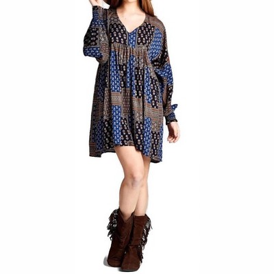 Women's Baby Doll Color Block Dress - Velzera
