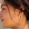 Cubic Zirconia Huggie Earrings 14k Gold Plated Tiny Earrings Small Huggie Hoop Earrings Simple Lightweight Hoops Gift for Women - 2 of 4