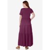 Woman Within Plus Size Short-Sleeve Tiered Dress - 3 of 4