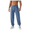 Anna-Kaci Active Men's Lightweight Textured Jogger Pants with Elastic Waist and Cuffed Ankles for Active and Casual Wear - 3 of 4