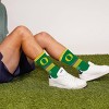 NCAA Oregon Ducks Large Crew Socks: Cushioned Heel & Toe, Knit Midweight Fabric - 3 of 3