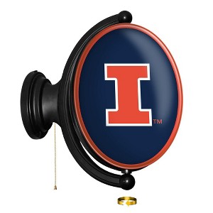 College Oval Rotating Lighted Wall Sign - 1 of 4