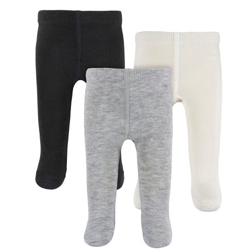 Gerber Baby And Toddler Girls Tights - Grey Heather - 3-pack - 12-24 Months  : Target