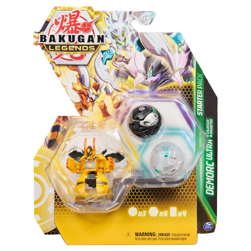 Bakugan Legends Demorc Ultra with Colossus and Barbetra Starter Pack Figures - 3pk, 1 of 11