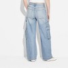 Women's Mid-Rise Wide Leg Cargo Baggy Jeans - Wild Fable™ - 3 of 3