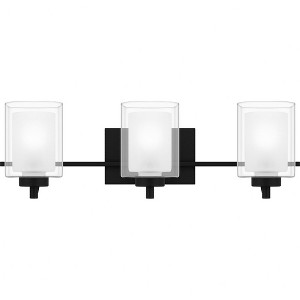 Quoizel Lighting Kolt 3 - Light Vanity in  Matte Black - 1 of 4