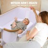 MYKKO 3-in-1 Baby Bassinet, Rocking Baby Bassinets Bedside Sleeper, Adjustable Portable Crib for Newborn Infant with Wheels Storage Basket - 3 of 4