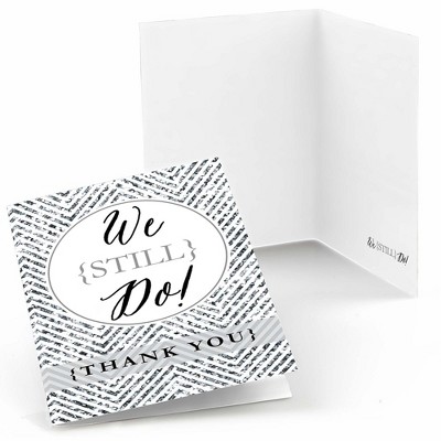 Big Dot of Happiness We Still Do - Wedding Anniversary - Party Thank You Cards (8 count)