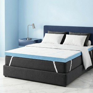 Dyoner 3 Inch Firm Memory Foam Mattress Topper High Density Bed Pad for Back Pain with Washable Cover CertiPUR-US Certified - 1 of 4