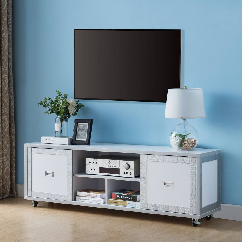Pierre TV Stand for TVs up to 60&#34; Winter White - HOMES: Inside + Out, 3 of 8