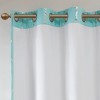 MAYEERTY 1 Pc Panel Total Blackout Metallic Print Grommet Top Curtain Panel - 3 of 4
