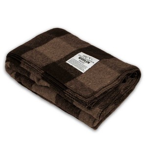 Minus33 Merino Wool M33 - Lodge Twin Blanket White Mountain Woolen - 1 of 3