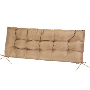 Bench Seat Cushion For Indoor Outdoor Furniture Non Slip Long Chair Cushion with Ties Strap Waterproof Swing Cushion - 1 of 4
