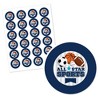 Big Dot of Happiness Go, Fight, Win - Sports - Baby Shower or Birthday Party Circle Sticker Labels - 24 Count - 2 of 4