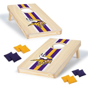 NFL Minnesota Vikings 1'x2' Wood Cornhole Set - 1 of 4