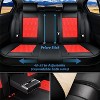 Coverado Car Seat Covers 5 Pieces Full Set Faux Leather with Embossed Pattern - 4 of 4