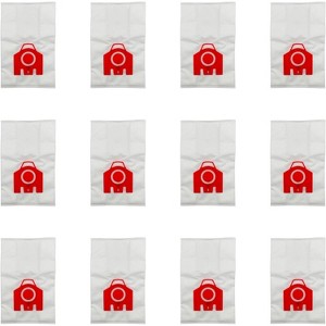 Nispira 3D Airclean FJM Vacuum Cleaner Bags Replacement for Miele Compact C1 C2 S246-S256i S300 S500 S700 S4000 S6000 Series, 12 Pack - 1 of 4
