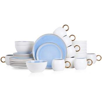 Stone Lain Josephine 32-Piece Porcelain Dinnerware Set, Service for 8