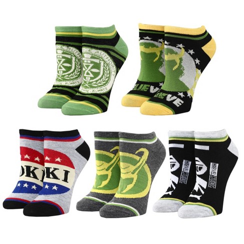Marvel Loki Series Casual Ankle Socks Set For Men 5-pack : Target