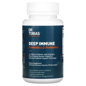 Dr. Tobias Deep Immune, Probiotics & Prebiotics, 60 Delayed Release Capsules - 1 of 2