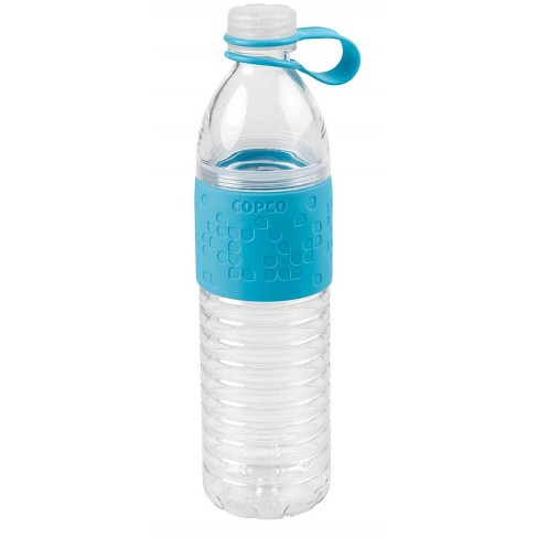 Copco Hydra Reusable Tritan Water Bottle with Spill Resistant Lid and  Non-Slip Sleeve, 16.9-Ounce, Chevron Gray