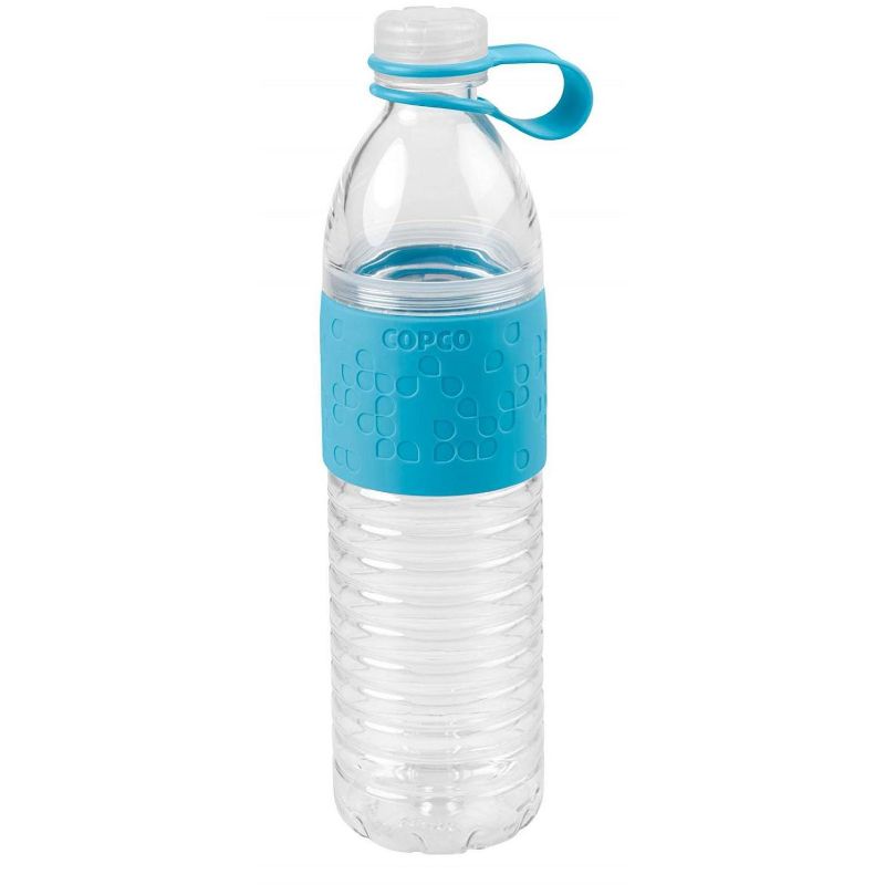 Copco Hydra Sports Water Bottle 20 Ounce Non Slip Sleeve BPA Free Tritan Plastic Reusable, 1 of 7