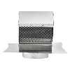 Lambro® 4-In. Aluminum Exhaust Roof Vent Cap with Screen, Damper, and Collar, 109R in Silver - 3 of 4