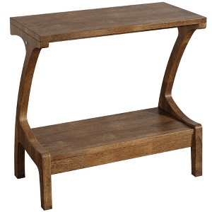 Resenkos Wooden End Table, Brown Living Room Accent, Home Sofa Side, Stylish Furniture Table, Perfect for Living Spaces, Brown - 1 of 4