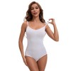 INSPIRE CHIC Women's Scoop Neck Sleeveless Seamless Bodysuit Tummy Control Briefs Body Shaper - 4 of 4