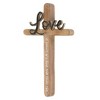 Dicksons Love Is Patient And Kind Love Never Fails Brown 5.75 x 9.25 Resin Decorative Wall Cross - 2 of 2