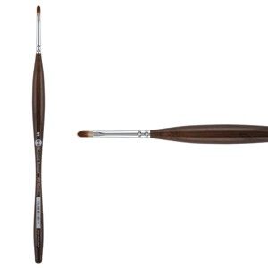 Borciani e Bonazzi UNICO Synthetic Mongoose Artist Paint Brush - Series 802 Filbert - Size #2 - Watercolors, Oil & Acrylic Paint - Handcrafted in - 1 of 4