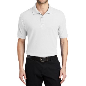 Mafoose Men's Short Sleeve Soft Silk Touch Classic Polo Shirt for Everyday Comfort - 1 of 4