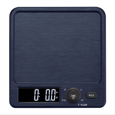 Taylor Waterproof Digital Kitchen 11 Lb Food Scale Black : Target