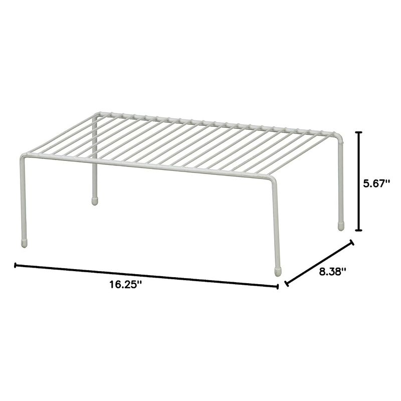 ClosetMaid 16.25'' x 8.38'' x 5.68'' Large Kitchen Wire Shelf Rack Organizer Unit For Countertops, Drawers, Cabinets, and Pantries, White, 5 of 8