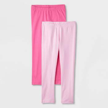 Toddler Girls' 2pk Leggings - Cat & Jack™ Pink/Light Pink