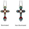 Chloe Lighting Cross Victorian Tiffany-Style Stained Glass Window Panel 13" Tall - 4 of 4