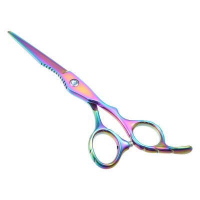 Unique Bargains Stainless Steel Barber Hair Cutting Scissors 6.5inch Purple  : Target