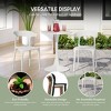 WestinTrends Playa 7-Piece Outdoor Metal Rectangle Patio Dining Table Set With Stackable Plastic Dining Chairs For 6 - 4 of 4