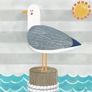 Oopsy Daisy's Let's Set Sail - Seagull Canvas Wall Art - Size 10x10 - 1 of 1