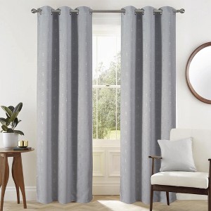 RT Designers Collection Gatsby Rubber Blackout Grommet Panel Grey - 1 of 4